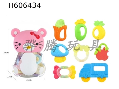 H606434 - Bright color rattle 8-piece suit