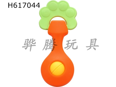 H617044 - Loose boiled rattle soft rubber tree bell (bright color)