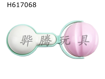 H617068 - Bulk rattle hand bell (macaroon color)