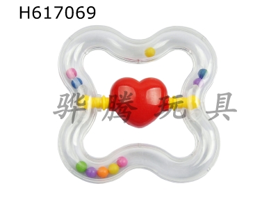 H617069 - Bulk rattle love bell (bright color)