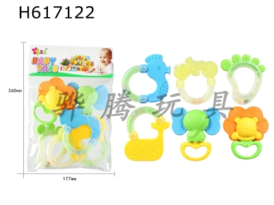 H617122 - Color rattle set of 6 pieces