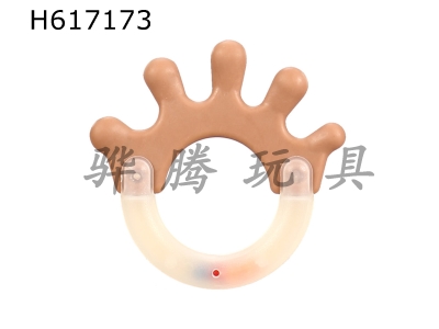 H617173 - Soft rubber hand capable of boiling rattle in bulk (European and American colors)