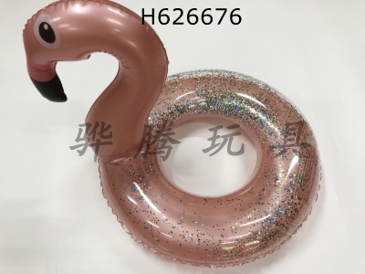 H626676 - 70CM sequin flamingo swimming ring