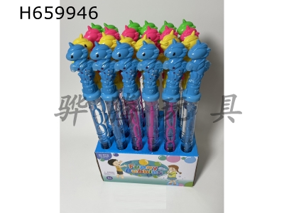 H659946 - 36CM unicorn bubble stick 4 colors 4 mixed