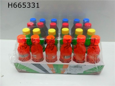 H665331 - 13cm soda bottle shape bubble water 24pcs (whole box price)