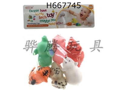 H667745 - 6 spray soft glue animals