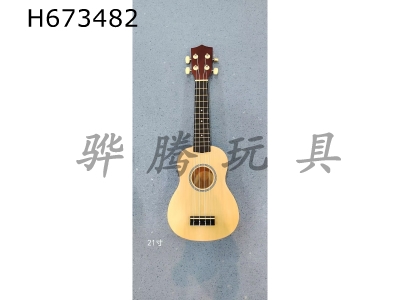 H673482 - 21 inch log color wood ukulele
