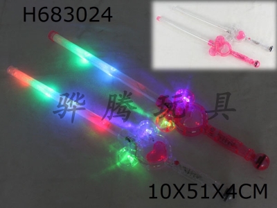 H683024 - Mickey Benzene 7 Lamp Wind Ling Flashing Rod