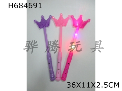 H684691 - Sparkling Transparent Crown Stick