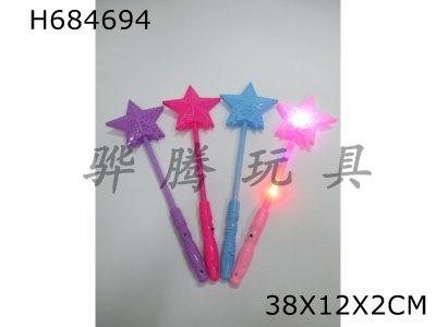 H684694 - Sparkling Five Point Star Stick