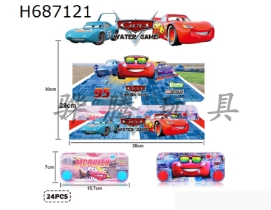 H687121 - Auto Story Theme Can Pack Sugar Transparent Water Machine Double Button 24PCS One Box