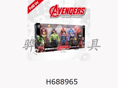 H688965 - Spider Man, Superman, Batman, Destroyer, Team USA, Hulk, Iron Man, Lightning Man, Thunder God, Ant Man, 10 15cm character figurines