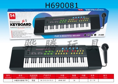 H690081 - 54 key multifunctional electronic organ (with microphone)