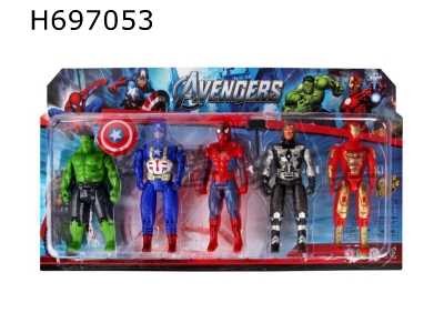 H697053 - Avengers Alliance, Hulk, Thor, Captain America, Iron Man, Spider Man