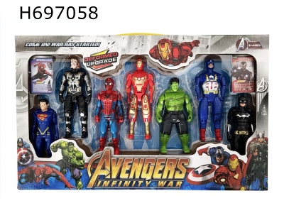 H697058 - Avengers Alliance Superman Batman, Hulk, Iron Man, Spider Man, US Captain Thor