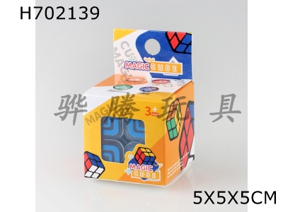 H702139 - Transparent square second-order Rubiks cube