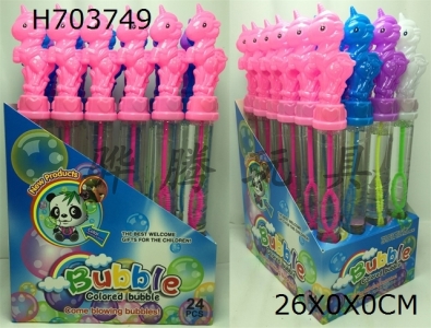 H703749 - PET bottle cartoon (unicorn) bubble stick
