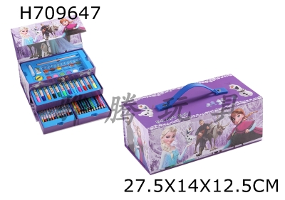 H709647 - 54PCS portable painting box for Snow and Ice Princess