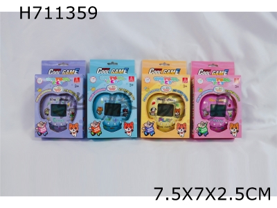 H711359 - Upgraded version of 197 in one multi country language electronic pet machine with cartoon color background, "No pack for two batteries of size 7"