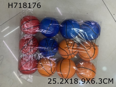 H718176 - 12 pieces of 6.3cm PU balls