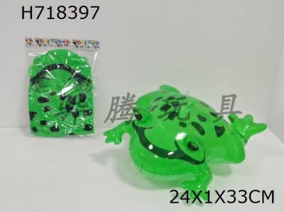 H718397 - Sparkling large inflatable frog