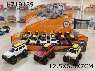 H719189 - Off road shock-absorbing big wheel old Toyota with sound and light