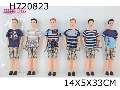 H720823 - High end 11.5-inch 11 joint full body casual wear mens 6 mixed outfits