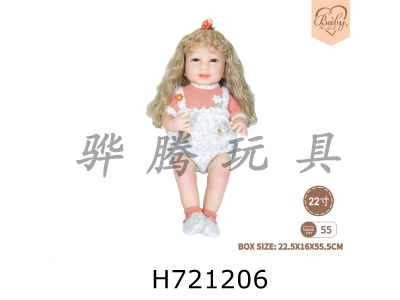 H721206 - 22 inch newborn simulation doll (candy series)