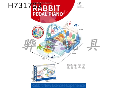 H731703 - Rabbit style - Seal pedal piano/fitness stand (blue)