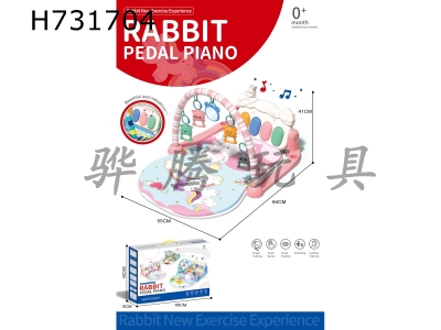 H731704 - Rabbit style - Pegasus pedal piano/fitness stand (pink)