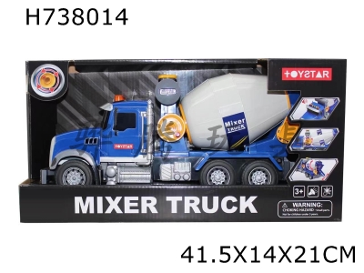 H738014 - Engineering vehicle: mixer truck (sound, light, multifunctional)