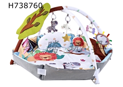 H738760 - Forest treehouse baby blanket