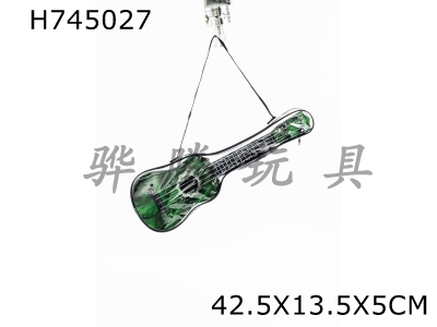 H745027 - 17 inch simulation guitar four string ukulele (nylon string) gemstone green