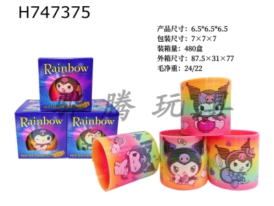 H747375 - Taiwan Colored Kumi Pattern Rainbow Circle