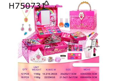 H750731 - Crystal Makeup Box