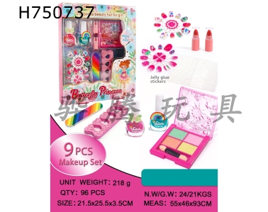 H750737 - 9-piece makeup set