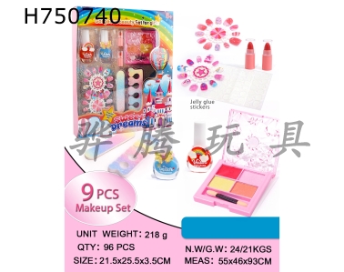 H750740 - 9-piece makeup set