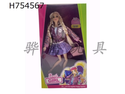 H754567 - Meitai version 11.5-inch 12 joint solid pink shiny baseball jacket, star Barbie earrings, handbag. Both hands and feet are big feet, and big feet are not ordinary bodies