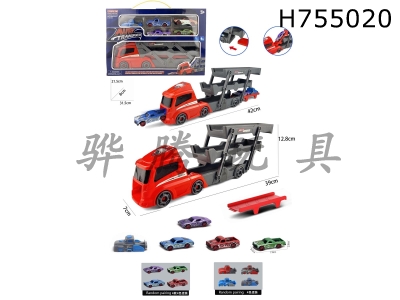 H755020 - Square folding cart+muscle cart 4+1 catapult