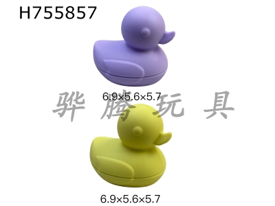 H755857 - 7cm bathroom water play silicone duck