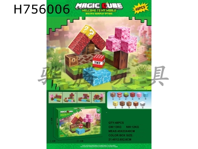 H756006 - My World Cube Blocks (48PCS)