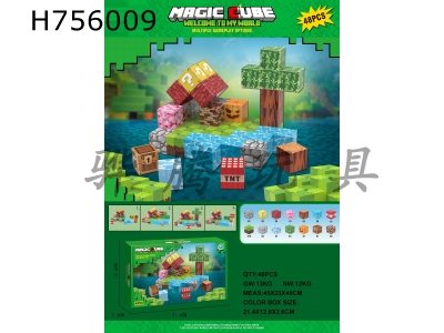 H756009 - My World Cube Blocks (48PCS)