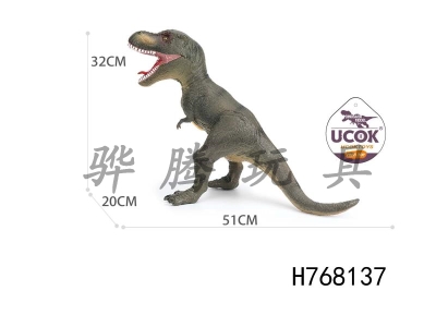H768137 - Standing Tyrannosaurus Rex with IC Voice Enamel and Cotton Filling