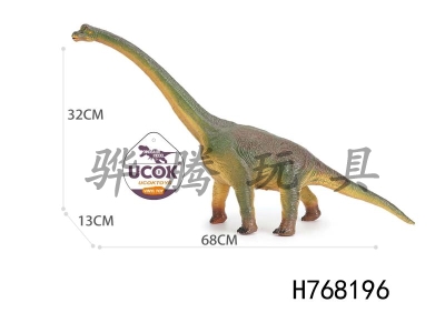H768196 - Long-necked Brachiosaurus (Green) with IC Vocal Enamel Filled with Cotton