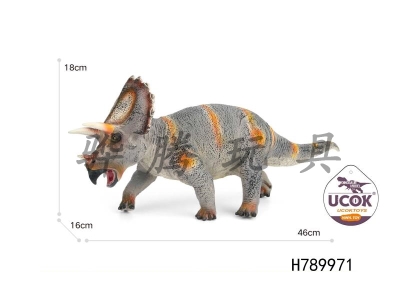 H789971 - Voice enamel filled cotton grey Triangle dragon