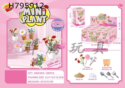 H795912 - DIY blind box for flower pots (12 boxes)