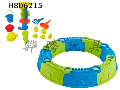 H806215 - 21 piece set of circular city walls