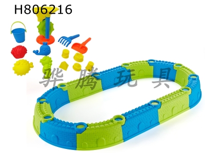 H806216 - 25 piece set of elliptical city walls