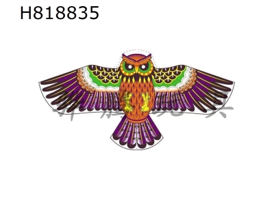 H818835 - 1.2-meter purple owl kite wiring