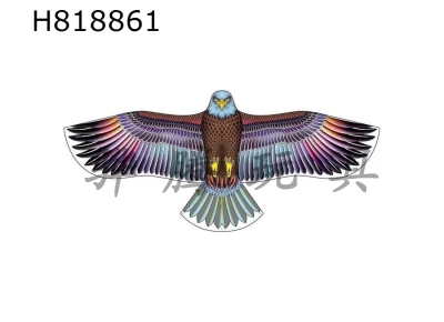 H818861 - 2-meter rear pole colorful purple sea eagle kite wiring